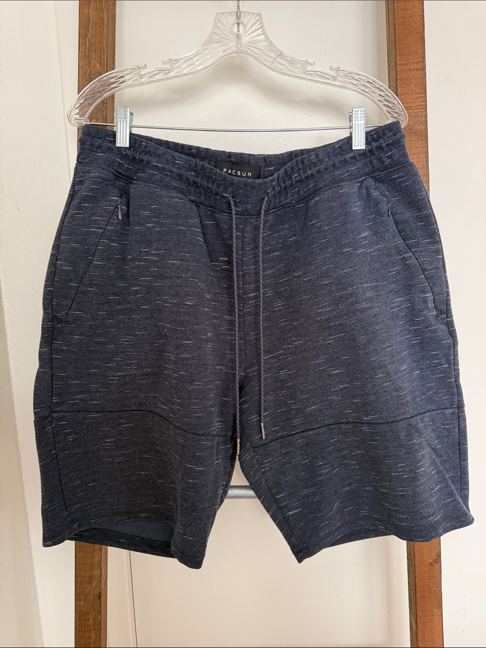 PacSun Men's Dark Charcoal Heather Athletic Shorts